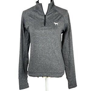 Victoria's Secret PINK Pullover Womens XS Grey with Thumbholes